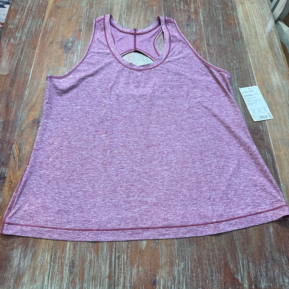 Athleta Nitro Tank Plus Size 2X Purple Heathered Workout